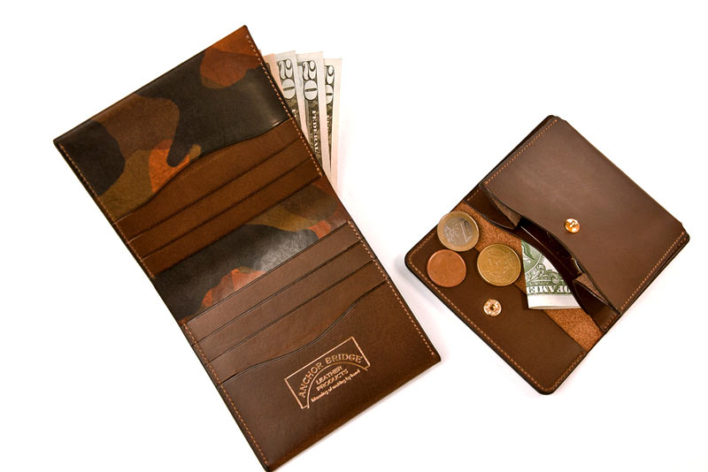 Anchor Bridge Camouflage Leather Wallet Limited Edition