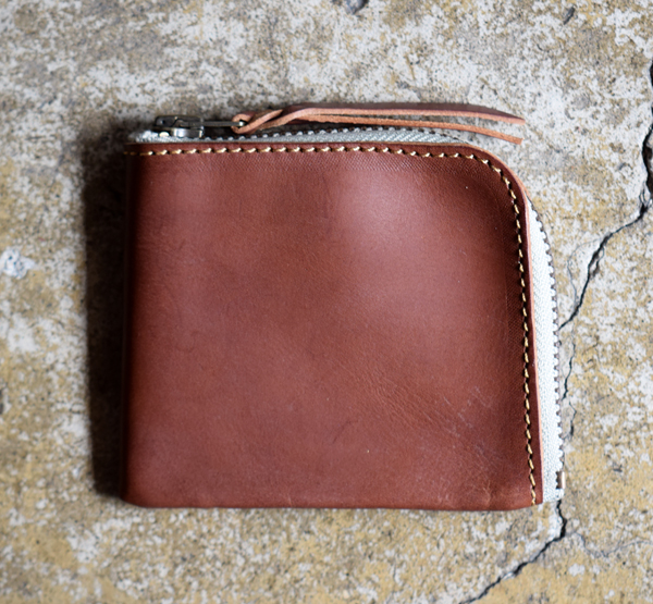 Roberu Zip Square Leather Wallet